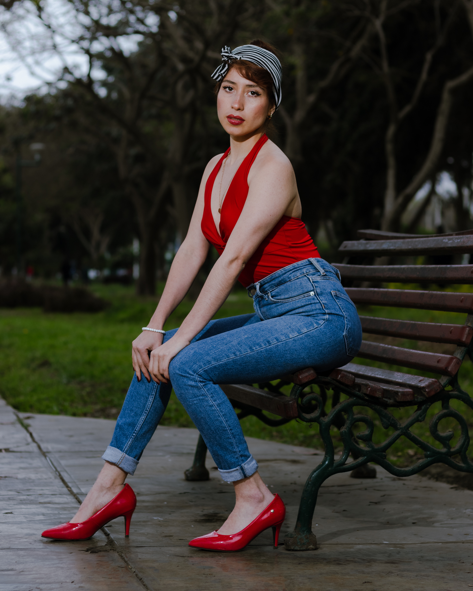 modelo rostro pañuelo retrato paris