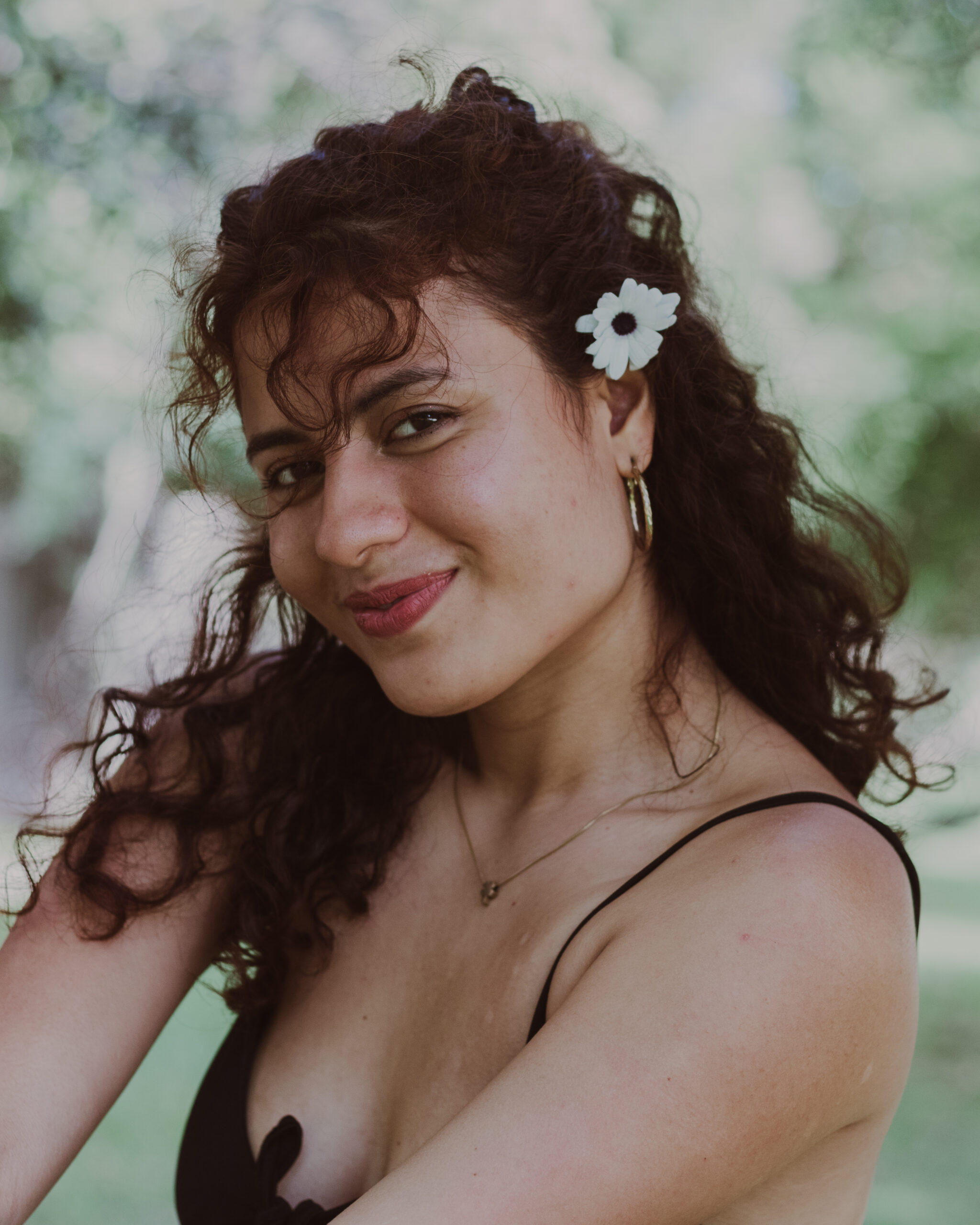 parque retrato modelo flor paris